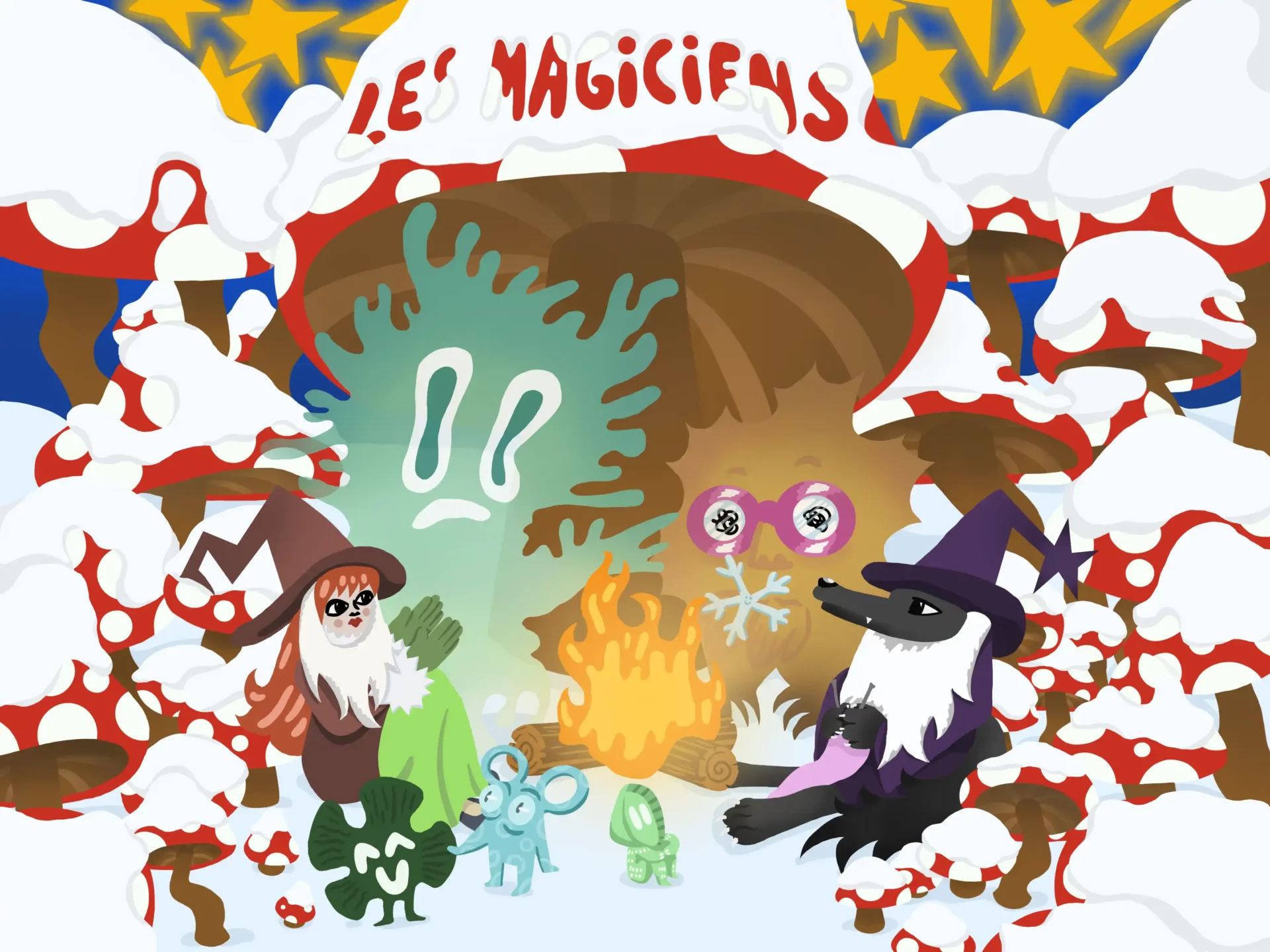 Magiciens : illustration A3